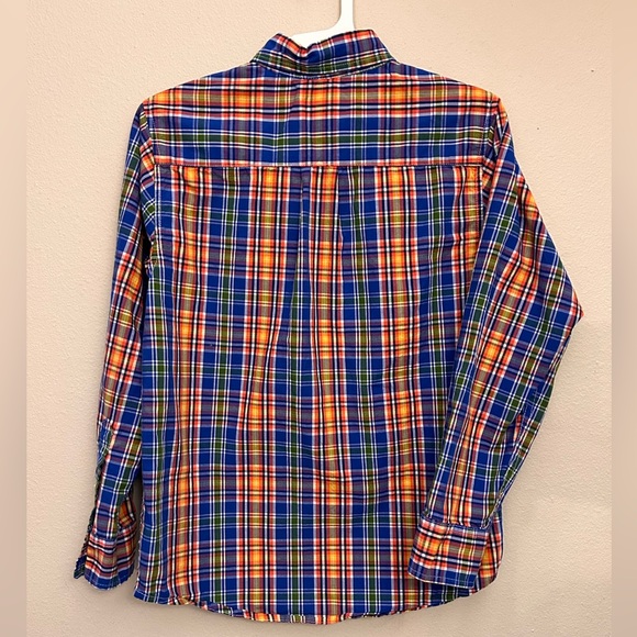 J. Khaki long sleeve plaid dress shirt - Picture 3 of 5